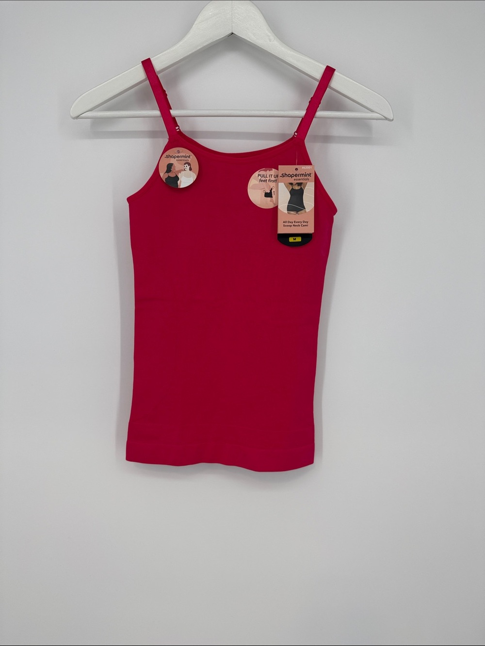Shapermint Hot Pink Seamless Scoop Cami NWT